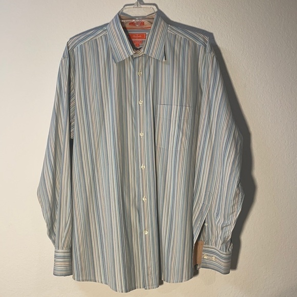 Faconnable Club Button Shirt Men's Size Large - Picture 1 of 9